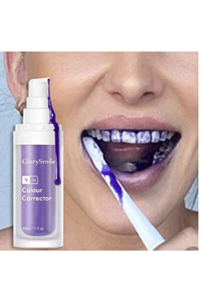 GlorySmile Tooth Color Corrector, Purple Grape Flavored Toothpaste, Teeth Whi...
