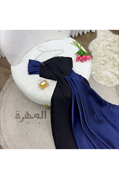 Al Mahra Boutique Two-tone evening dress with a mermaid cut and a distinctive design