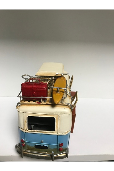 NOSTALJİM DEKORATİF METAL MİNİBÜS KARAVAN