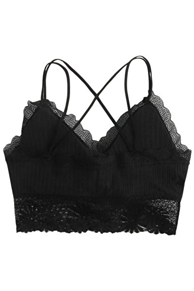 Fstyle Crisscross floral lace design bra, elegant design, comfortable to touch, cross design
