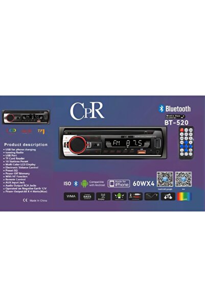 CPR USB-Bluetooth-sd-radıo çalar oto teyp Cpr-520v2