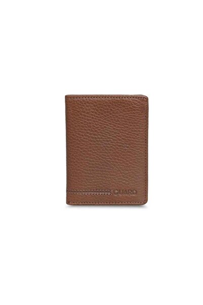 GUARD Tan Genuine Leather Extra Slim Vertical Model Men's Wallet - Grd250920Wt253