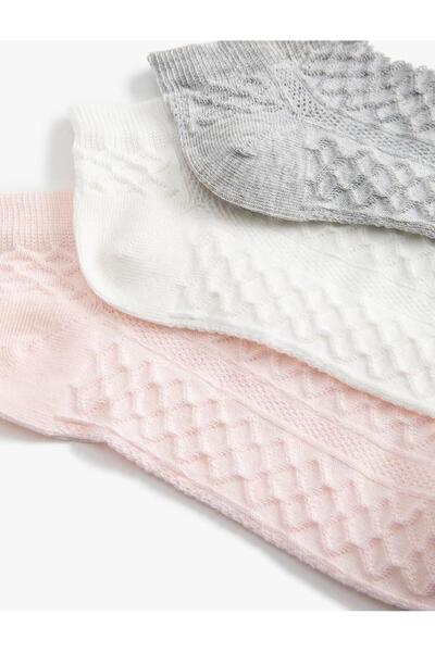 Koton Дамски комплект от 3 чифта памучни чорапи (AW 25)