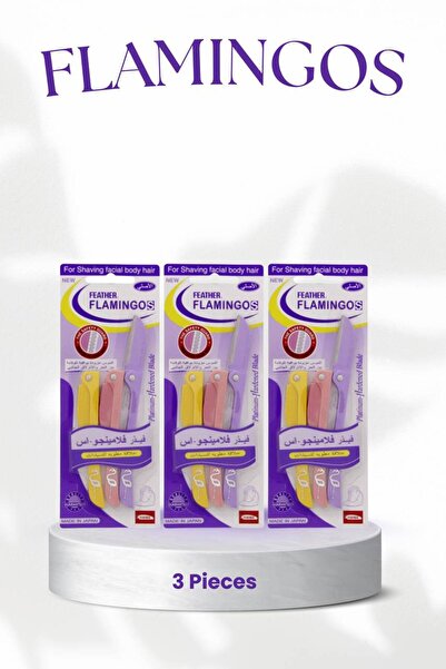 Flamingos Feather Flamingo Face & Body Razor Set 9 Pieces