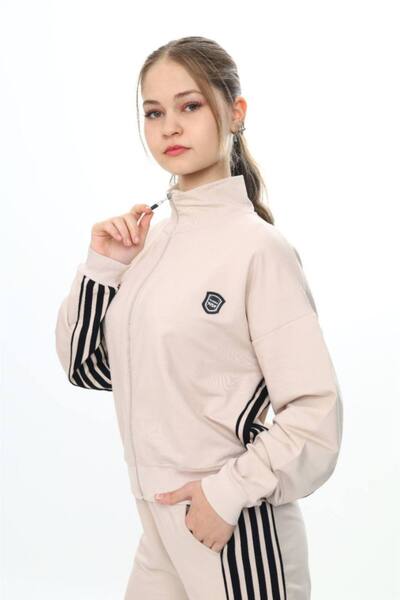 Pantulux Kız Çocuk %100 Pamuk Oversize Alt&Üst Uzun Kol Eşofman Takımı-183