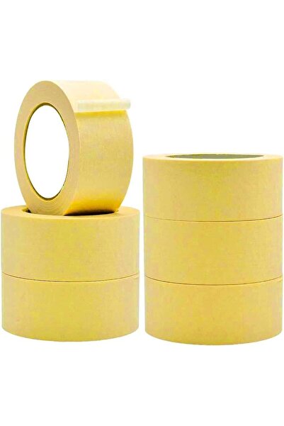 MARKQ Automotive Masking Tape 2" x 20yds Refinish Auto Body Paint Tape for Cars, Supplies [6 Rolls]
