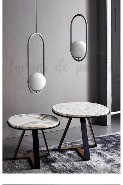 Lumini de Poveste Pendul Moon Oval Silver