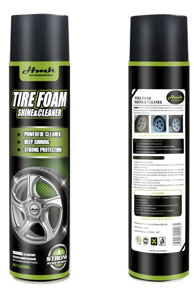 HMK منظف ​​رغوة إطارات السيارات، منظف رغوة عميق لإطارات السيارات، مزيل قوي لل...