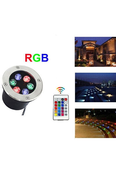 Lumini de Poveste Spot LED Exterior 6W Pardoseala Incastrabil RGB