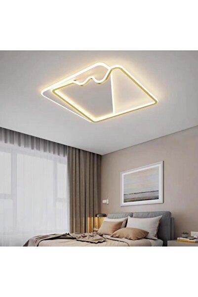 Lumini de Poveste Plafoniera LED 160W Sway Gold Patrata