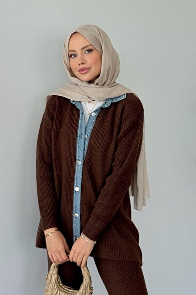 Şulemoda Giyim Medusa Yumoş Κοστούμι με λεπτομέρειες από τζιν καφέ