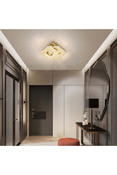 Lumini de Poveste Aplica LED 32W Cristal Double Square Auriu