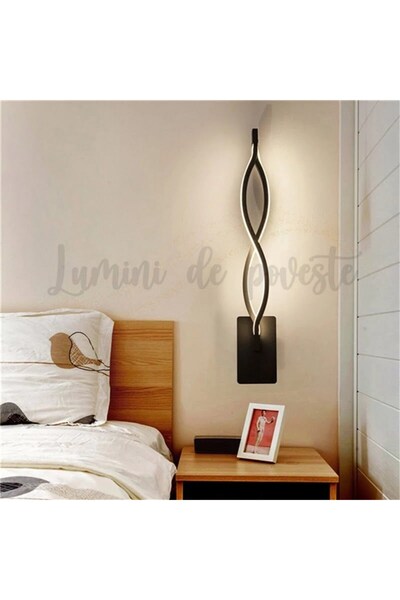 Lumini de Poveste LED Wall Lamp 44W Waves Black