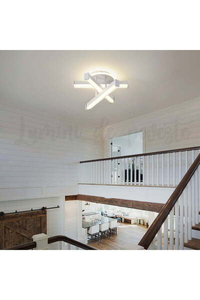 Lumini de Poveste LED Wall Lamp 52W Zig Zag White Round