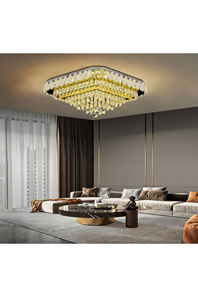 Lumini de Poveste Plafoniera LED 112W Golden Haven 50 Square, Telecomanda