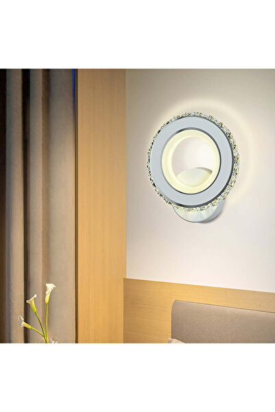 Lumini de Poveste Aplica LED 45W Cristal Mini Ring ALB