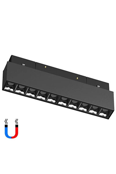 Lumini de Poveste LED Spot 12W Black Linear for Magnetic Track