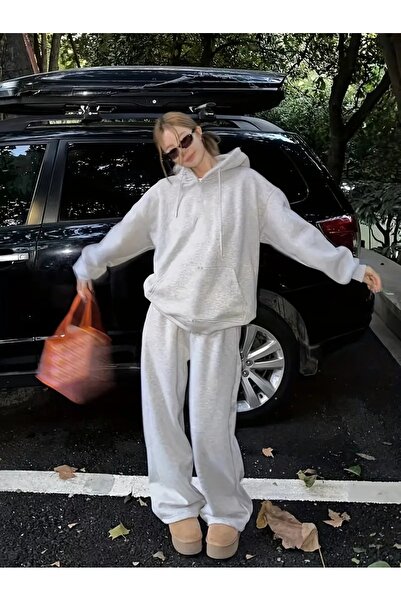 BERYY MODA Pantaloni de trening de damă, de sezon, largi, cu talie înaltă, al...