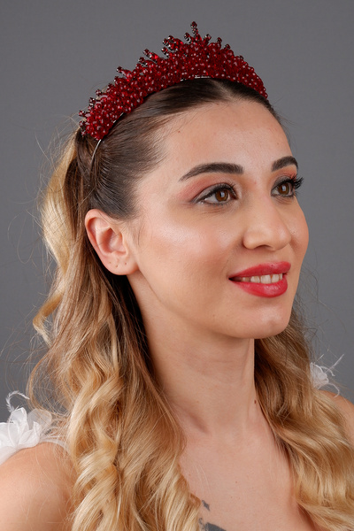 Hayalperest boncuk Margo Crystal Stone Tiara de mireasă Tiara de prințesă Acc...
