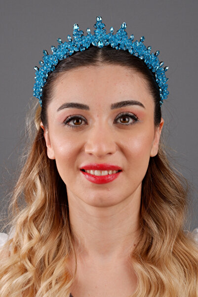 ESPEREST تاج زفاف أنيق من الكريستال من كلارا، إكسسوار شعر للعروس، مناسب لحفلا...