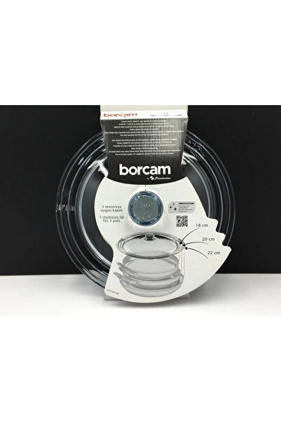 Paşabahçe 590220 Borcam Kapağı 18-20-22 cm Tekli
