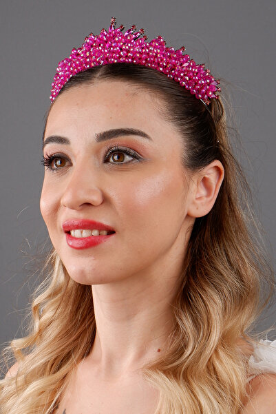 Hayalperest boncuk Margo Coroană de mireasă cu pietre de cristal strălucitoar...