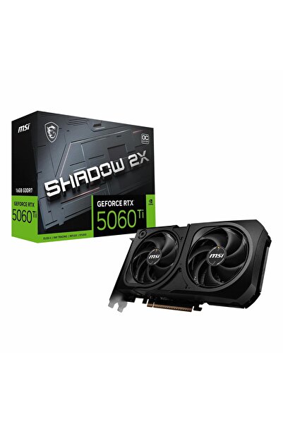 MSI Shadow 2X Plus GeForce RTX 5060 Ti OC 16GB GDDR7 128Bit HDMI/DP Ekran Kartı