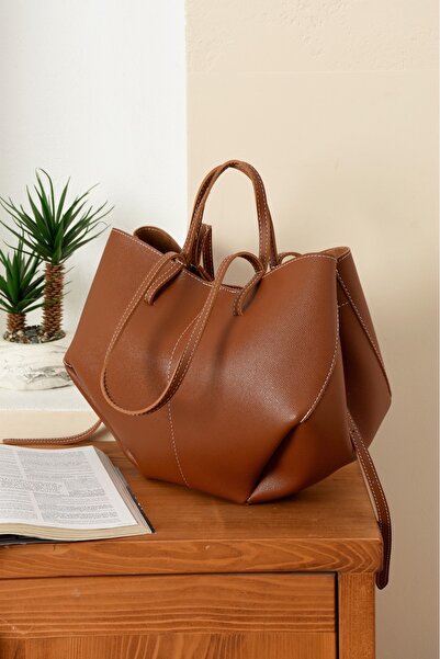 ESTUTE Lüks Cüzdan Hediyeli Büyük Kapasiteli Omuz Çantası