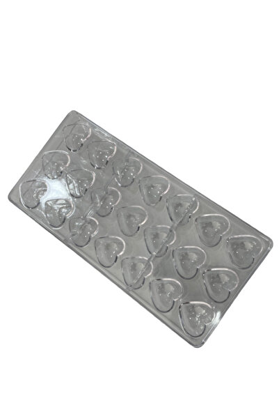 PASTRY PLANET قالب شوكولاتة من البولي كربونات على شكل قلوب