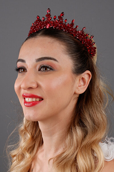 Hayalperest boncuk Clara, elegantă, cu pietre de cristal, coroană de mireasă,...