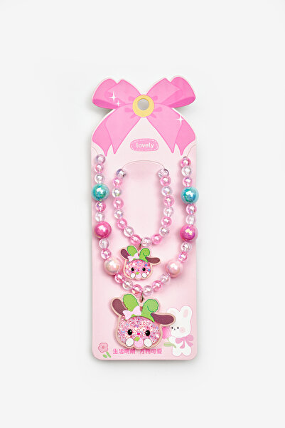 Le Mabelle Pembe My Melody Figürlü Kız Çocuk Kolye ve Bileklik Set