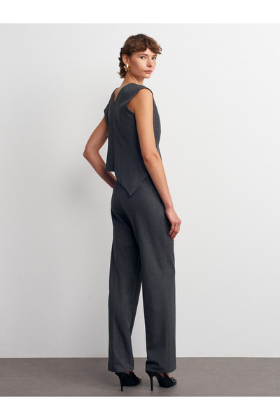 Dilvin 72187 Low Waist Trousers-Anthracite