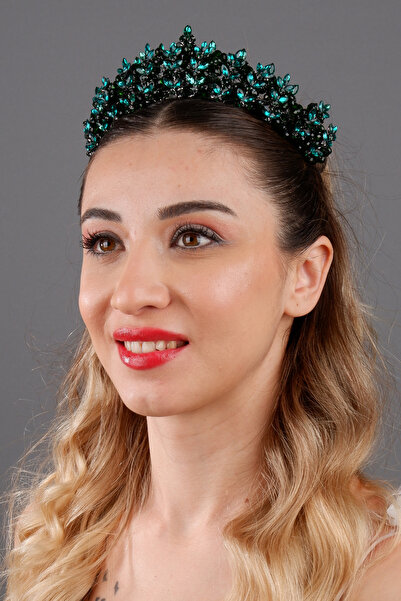 ESPEREST إكسسوار شعر على شكل تاج زفاف من الكريستال الأنيق من جوليا، إكسسوار ش...