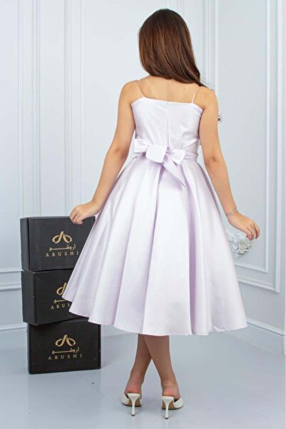 arushi Light Purple Russian Taffeta Dress for Young Girls