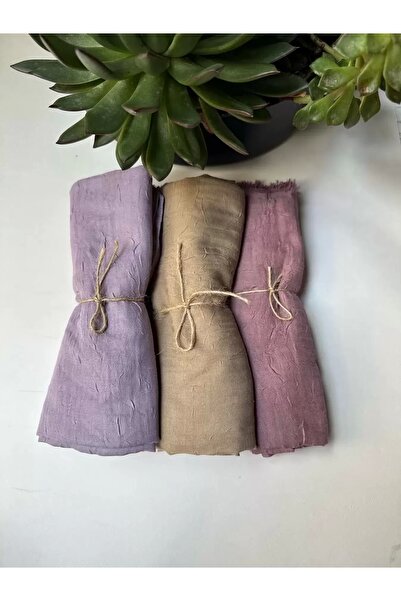 Noorella Scarf - Ütü Gerektirmeyen Bambu Kraş Şal 3' lü Set