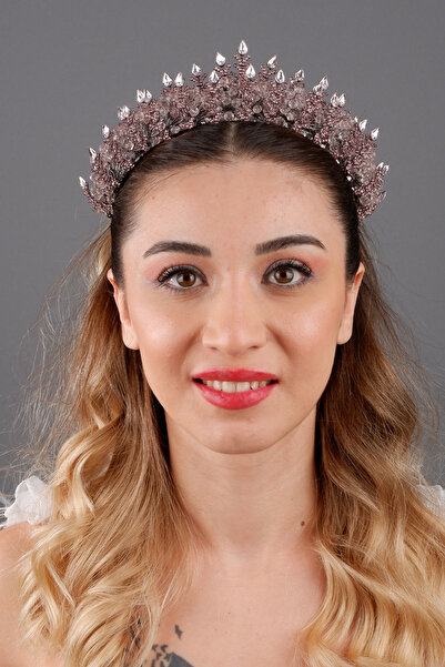 Hayalperest boncuk تاج زفاف كريستالي أنيق من داليا، إكسسوار شعر براق لحفلات ا...