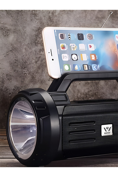 MACON Generic Multifunctional Portable Bluetooth speaker With Bright Flash Light Power Bank With FM Radio