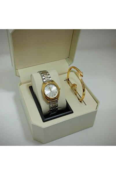 marblino Women's Zircon Bracelet and Ring Set with Luxury Watch from Marbleino