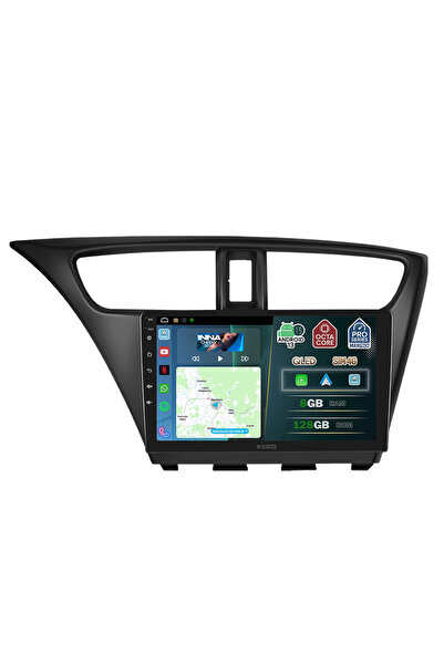 MaxTech Navigatie Honda Civic 9 (FK2) Hatchback ( 2012-2017 ) dedicata, 8 GB Ram 128 GB Rom OctaCore
