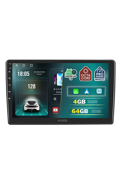 MaxTech Navigatie Toyota Auris 2006-2012 dedicata, 4 GB Ram 64 GB Rom OctaCore, Carplay & Android auto
