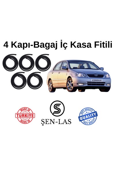 Şen-las Kauçuk Market Toyota Corolla (2000-2006) Şen-Las 4 Kapı + Bagaj Fitil...