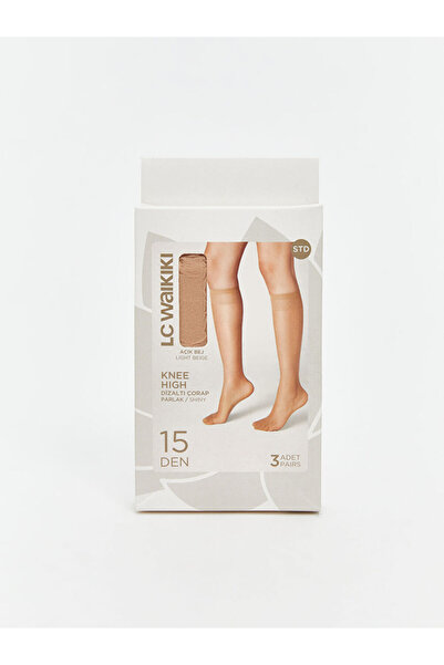 LC Waikiki Shining Choices from Shining Store 15 Denier Shiny Women's Knee Hi...