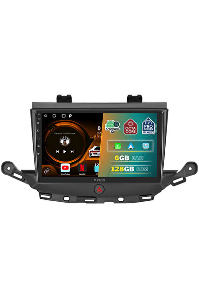 MaxTech Navigatie Opel Astra K 2015-2019 dedicata, 6 GB Ram 128 GB Rom OctaCore, Carplay & Android auto