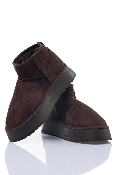 Mulini أحذية نسائية قصيرة – أحذية شتوية مريحة بمظهر جلد الغزال مع فرو للارتدا...