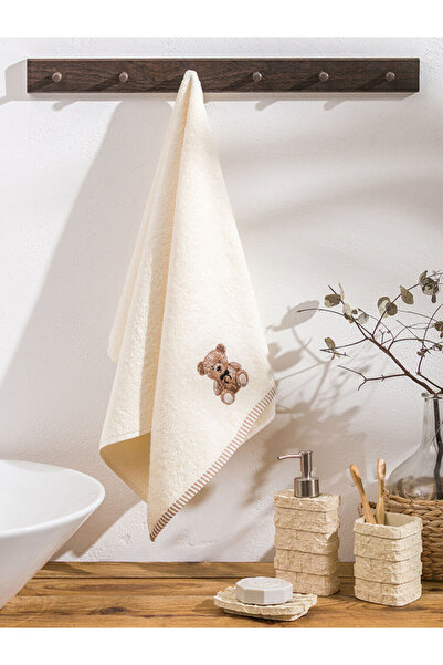 LC Waikiki Блискучі вибори від Shining Store | Рушник для обличчя з вишивкою ведмедика 50x80 см