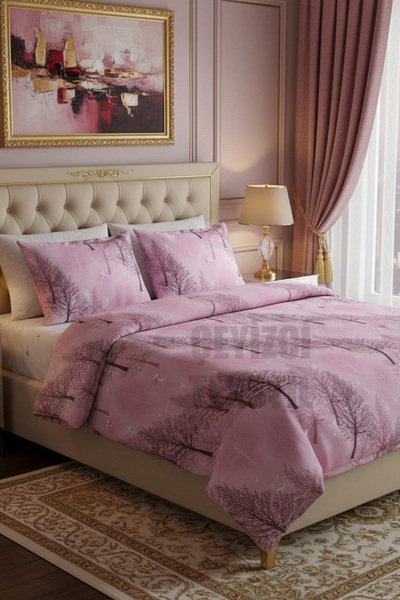 Çt Çeyizci Tekstil Set de lenjerie de pat dublu 4 piese