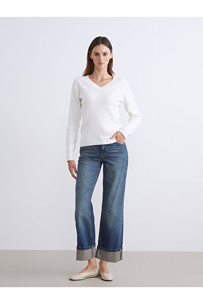 LC Waikiki اختيارات لامعة من متجر شاينينج ستور |   بنطلون جينز نسائي واسع الساق