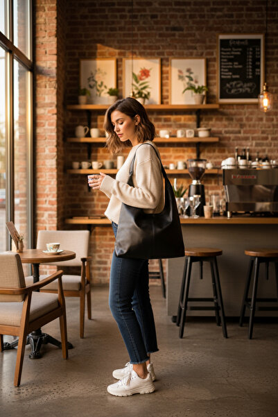 KISCHE Casual Knitting Model Zipper Closure University Women's Hand and Shoulder Bag