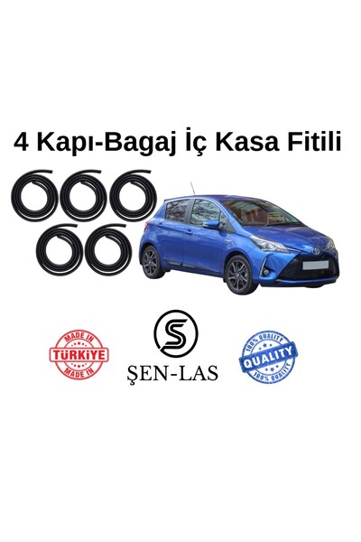 Şen-las Kauçuk Market Toyota Yaris (2011-2020) Şen-Las 4 Kapı + Bagaj Fitili ...