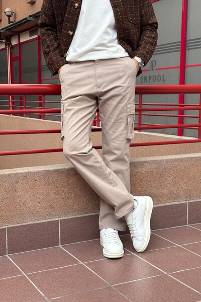 inpool Baggy-Oversize Fit, Cargo Pocket, Gabardine Trousers 23Inp274